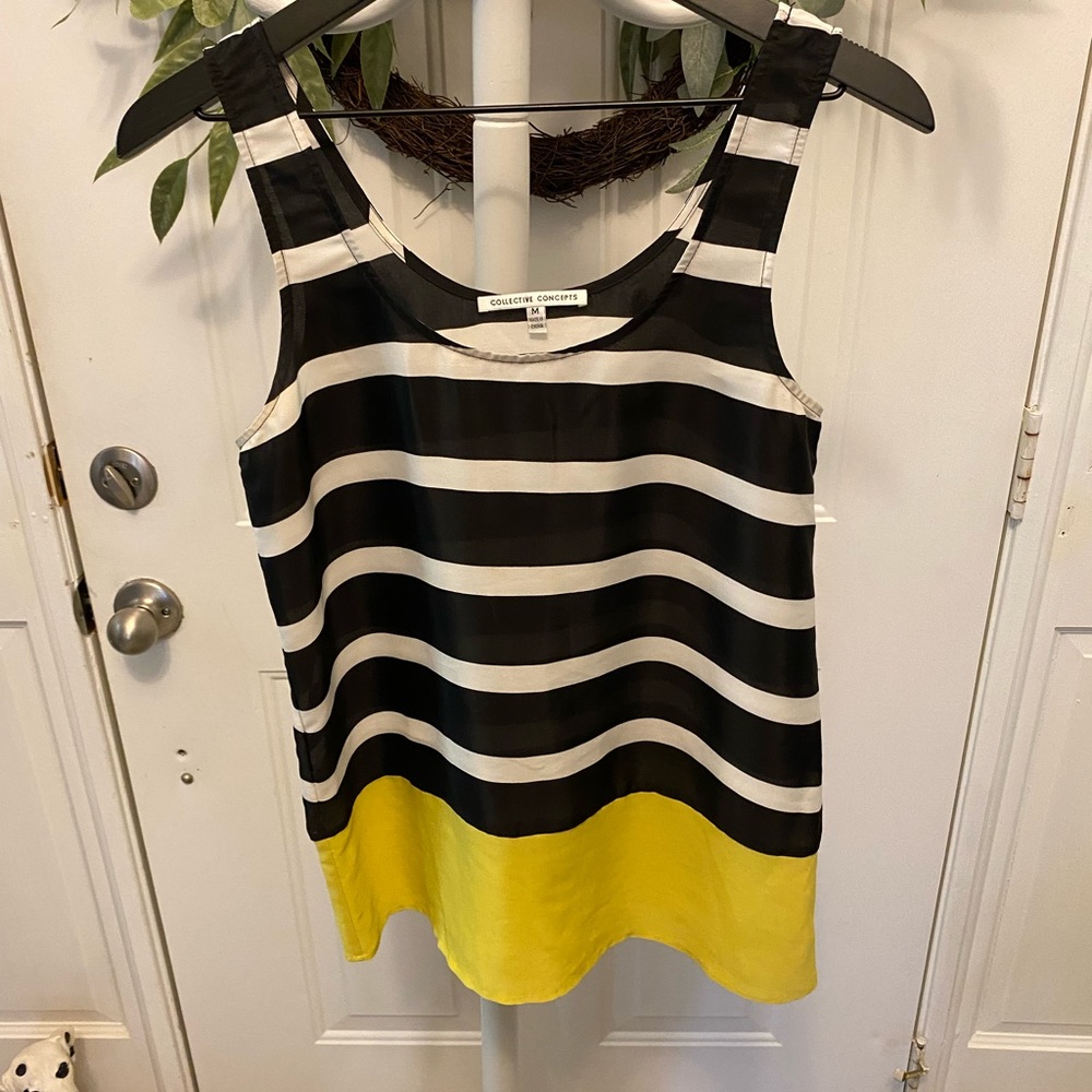Collective Concepts Stripe Color Block Sleeveless… - image 1